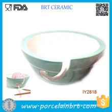 Pastel Mint Ceramic Bowl Woolen Yarn Holder Bowl